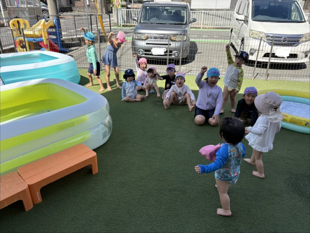 大きいプール登場✨7/28